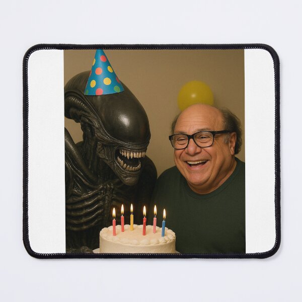 Item preview, Danny devito Xenomorph terminator alien party hat birthday funny prank meme gift weird designed and sold by CheeseBlueprint.