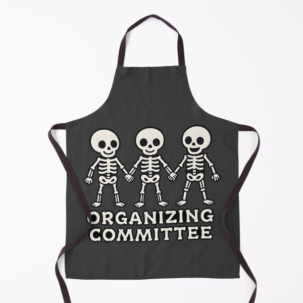 Item preview, Organizing Committee Skeletons – Cute Skeletons Holding Hands | Academic Conference Humor Funny Bones Halloween Academia Meme designed and sold by Nerd Romance Café.