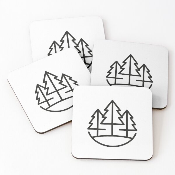 Item preview, Minimal Pine Forest Line Art designed and sold by Fernova.