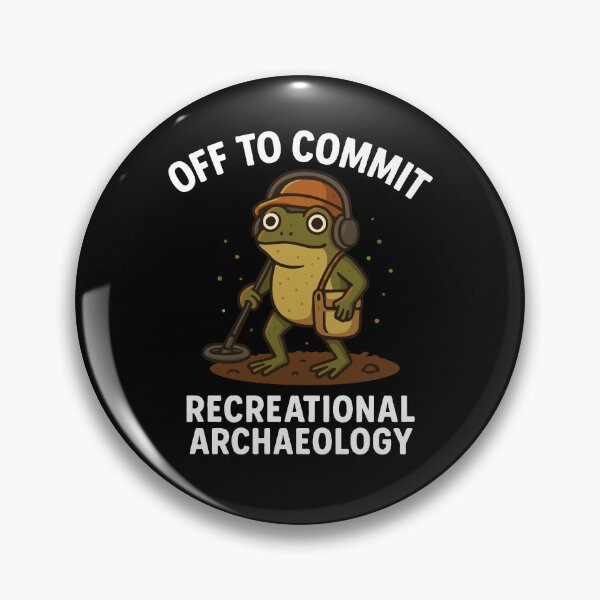 Item preview, Off To Commit Recreational Archaeology Frog designed and sold by LuminOrb.
