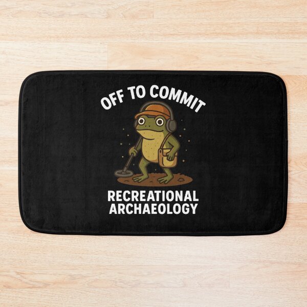 Item preview, Off To Commit Recreational Archaeology Frog designed and sold by LuminOrb.