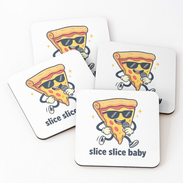 Item preview, Slice Slice Baby Dancing Pizza Funny Sticker Design designed and sold by Craftitect.