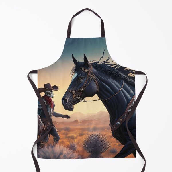 Item preview, Ghost Rider of the Desert – Undead Cowboy and Midnight Horse designed and sold by GhostWestStudio.