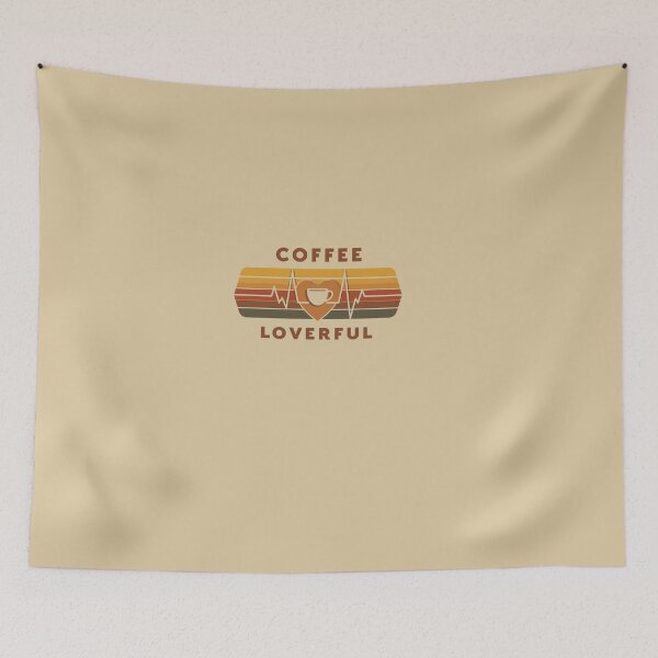 Item preview, Coffee loverful retro vintage 70th design  designed and sold by Happyhoo1.