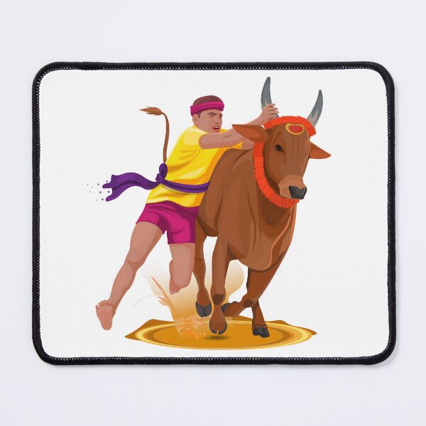 Item preview, Jallikattu Festival Bull Traditional Bull Taming Sport of Tamil Nadu designed and sold by niStock.