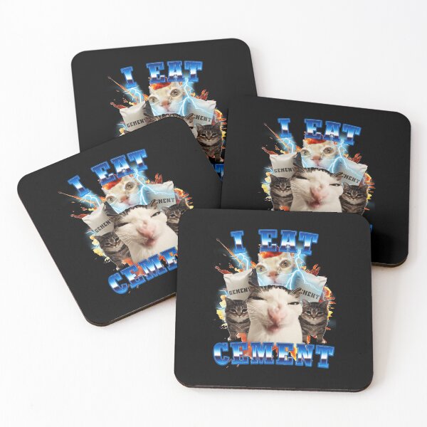 Item preview, I Eat Cement Funny Cat Meme  designed and sold by jotaro210.