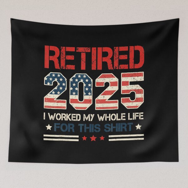 Item preview, Retired 2025 Retirement Worked Whole Life For This Mens  designed and sold by sparks269.
