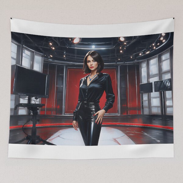 Item preview, Breaking News: Satin and Leather Perfect Together designed and sold by Trina AI Art.