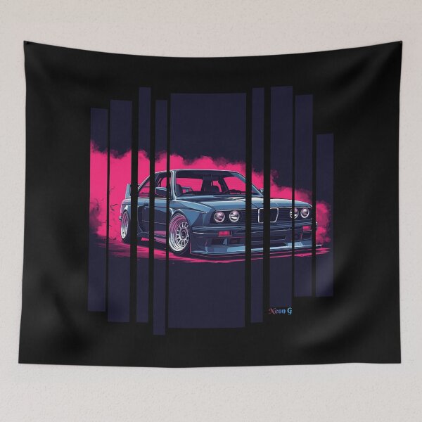 Item preview, B.W30 the Power of the 3 series drifting with neon smoke, retro 80s 10 designed and sold by Neon G.