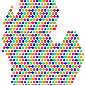 Artwork thumbnail, Multicolored Rhinestone Michigan by TheIconSmith