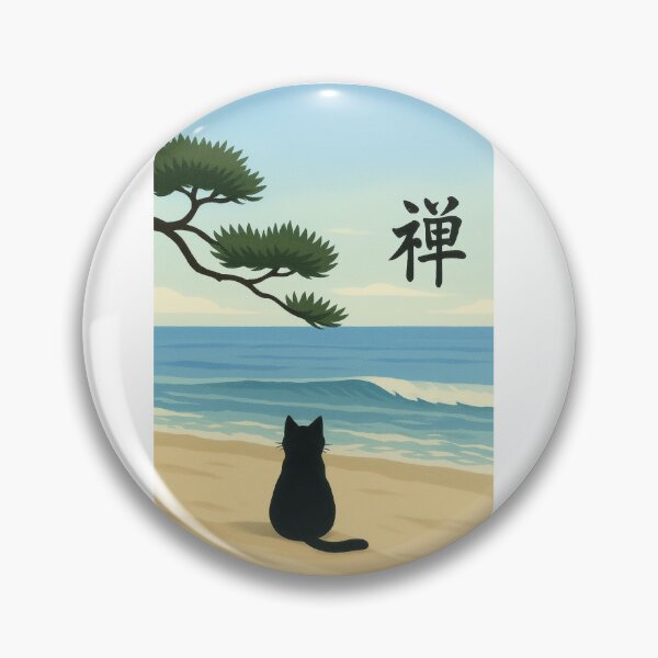 Item preview, The black cat that journeys across Japan’s scenic wonders　ZEN   designed and sold by M＆VShop.