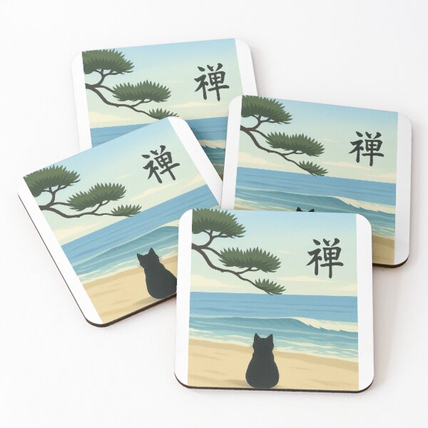 Item preview, The black cat that journeys across Japan’s scenic wonders　ZEN   designed and sold by M＆VShop.