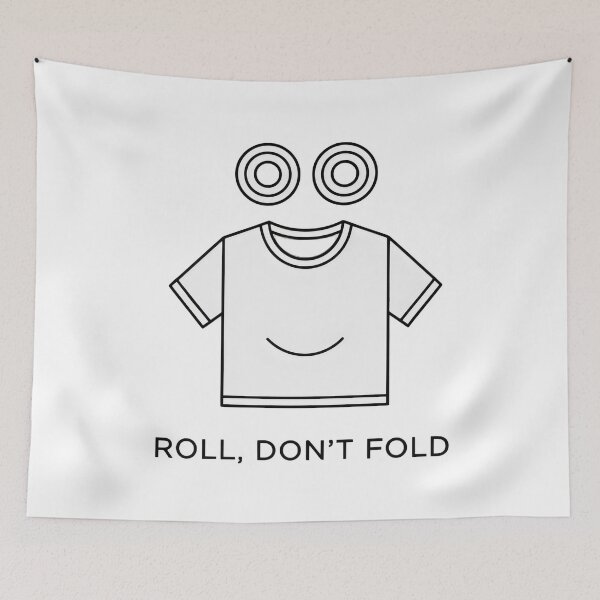 Item preview, Roll, Don't Fold  Funny Travel & Motivational Quote designed and sold by Dakson Design - Fantasy Art.