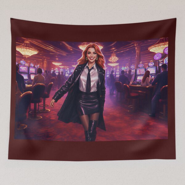 Item preview, A Sexy Business Woman Always Betting on Red designed and sold by Trina AI Art.