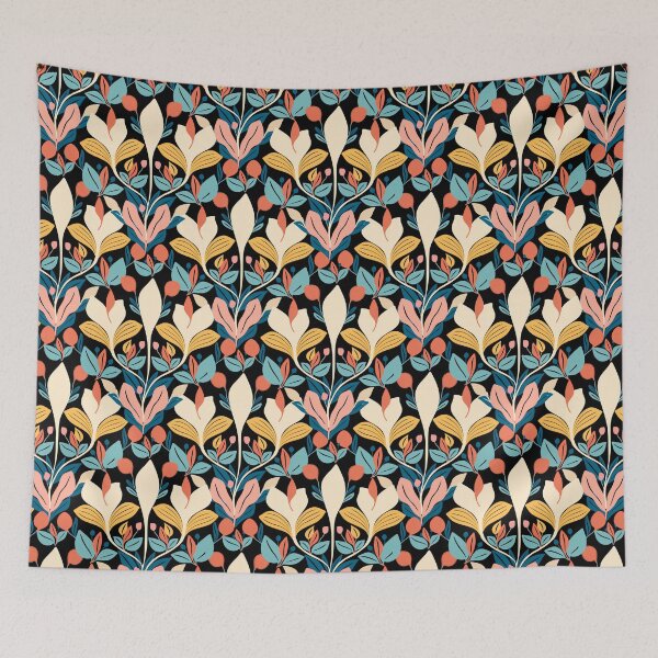 Item preview, Botanical bliss contemporary florals  designed and sold by Clara Fruggeri.