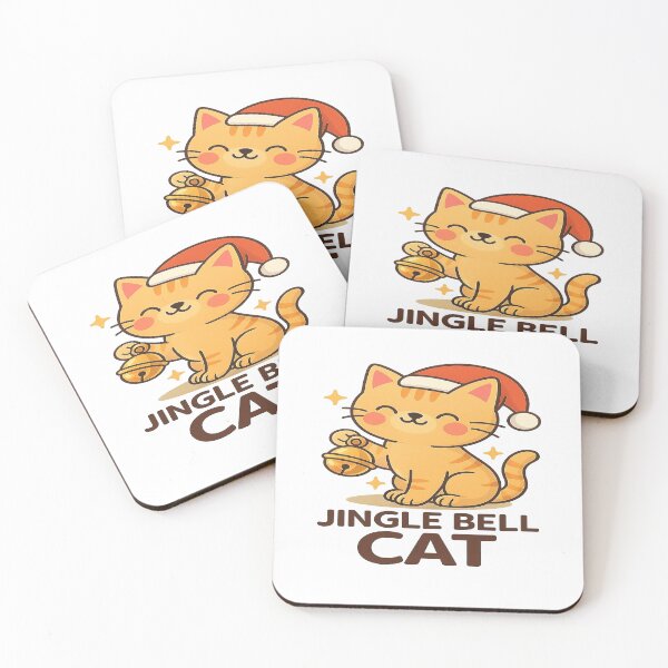 Item preview, Jingle Bell Cat – Cute Kawaii Christmas Cat Design designed and sold by StyleLap.