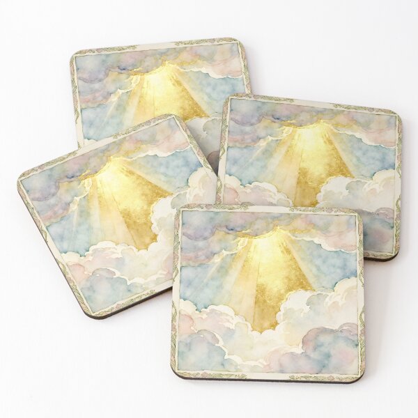Item preview, Golden Light – Divine Radiance Through the Clouds designed and sold by SoniaSarkali.