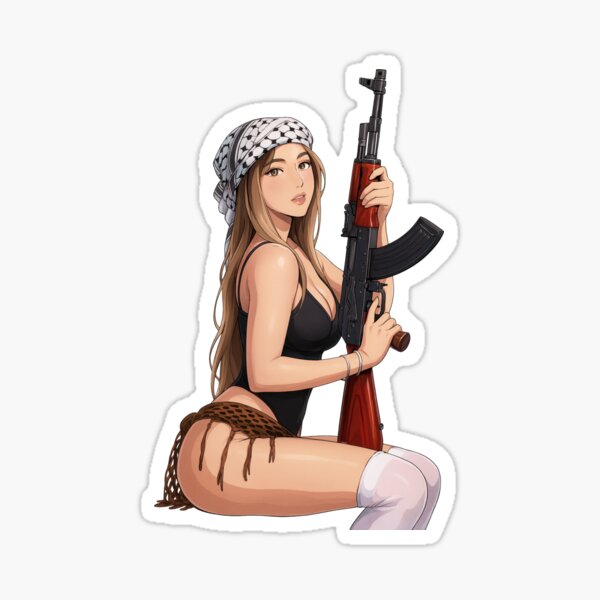 AK Girl Sticker