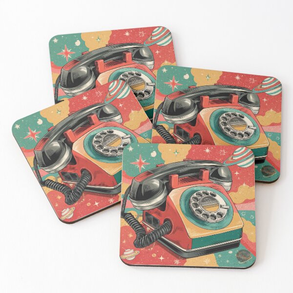 Item preview, Cosmic Connection – Retro Space Phone with Galactic Vibes designed and sold by ForeverPrintsOK.