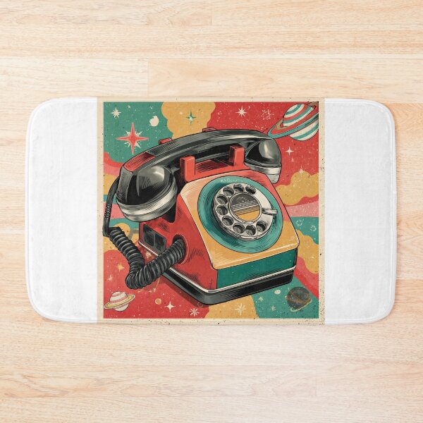 Item preview, Cosmic Connection – Retro Space Phone with Galactic Vibes designed and sold by ForeverPrintsOK.