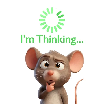 Artwork thumbnail, Zippy Mouse Thinking Loading Icon by Zippy Creation