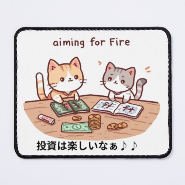 Item preview, A mother cat and her kitten studying investment together. designed and sold by pinkish-petals.