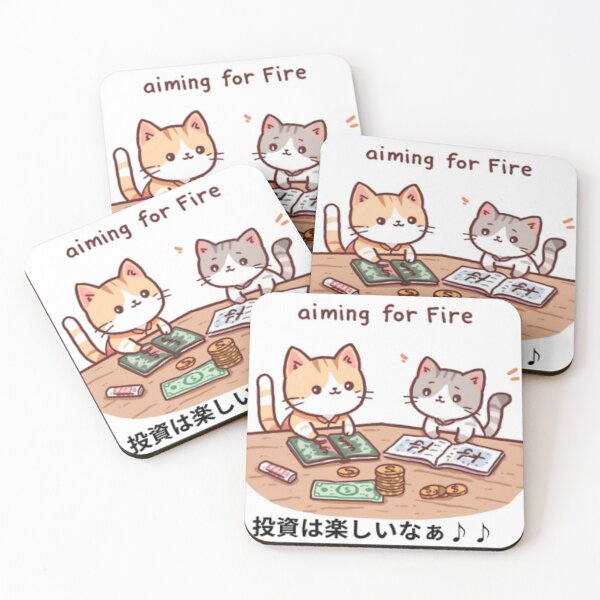 Item preview, A mother cat and her kitten studying investment together. designed and sold by pinkish-petals.