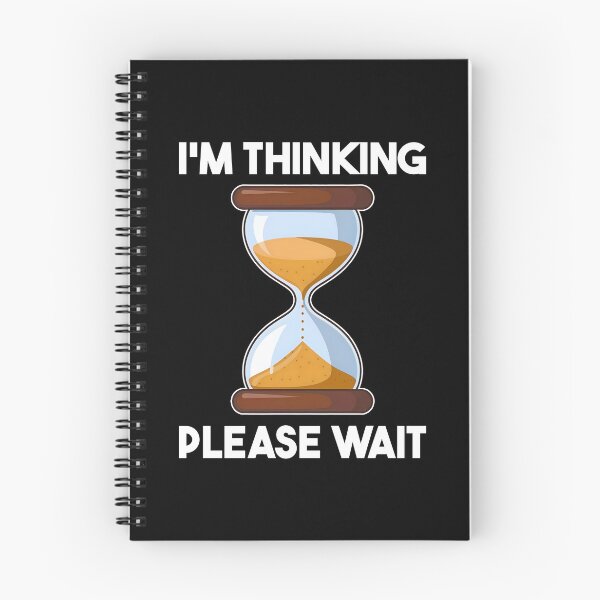 Item preview, I'm Thinking Please Wait Thoughtful Person Funny Overthinker designed and sold by KLArtzStore.
