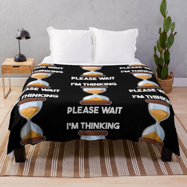 Item preview, I'm Thinking Please Wait Thoughtful Person Funny Overthinker designed and sold by KLArtzStore.
