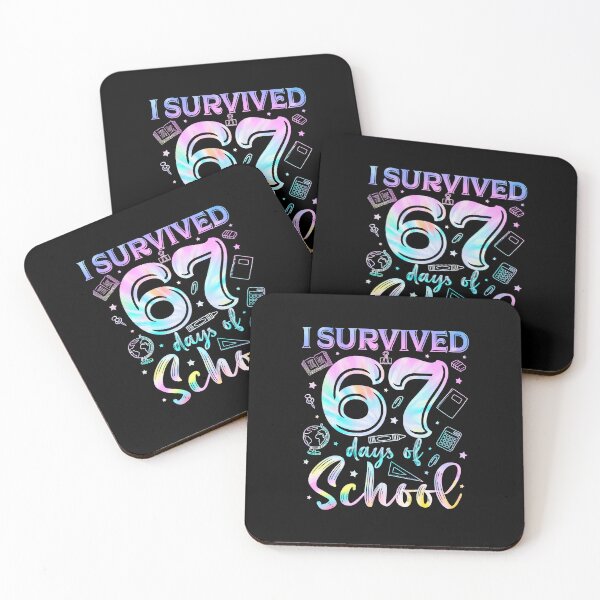Item preview, I Survived Sixty Seven Days School Holographic  designed and sold by clarabersetart.