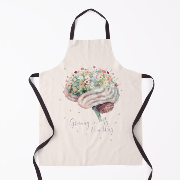 Item preview, Growing in My Own Way – Floral Brain Watercolor Art | Neurodiversity, Self-Growth & Mental Wellness Design designed and sold by PureBrain.