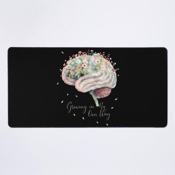 Item preview, Growing in My Own Way – Floral Brain Watercolor Art | Neurodiversity, Self-Growth & Mental Wellness Design designed and sold by PureBrain.