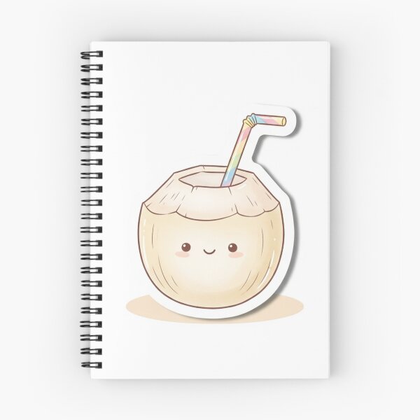 Item preview, Cute Coconut Drink – Kawaii Summer Illustration designed and sold by zenaikido.