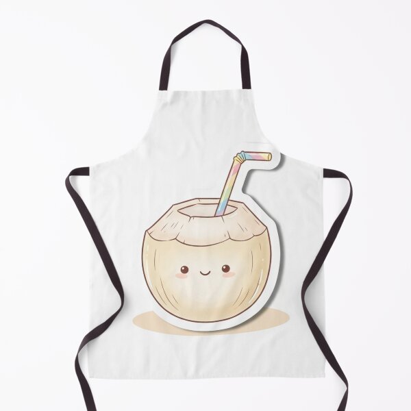 Item preview, Cute Coconut Drink – Kawaii Summer Illustration designed and sold by zenaikido.