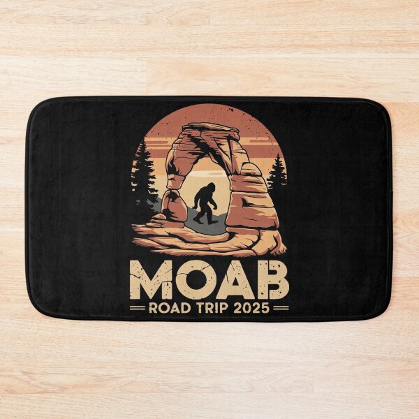 Item preview, Moab Bigfoot Trip Utah Road Trip Hiking Sasquatch designed and sold by KonstanKoraner.