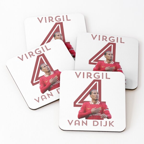 Item preview, Virgil van Dijk Number 4 – Liverpool Captain Fan Art | VVD Football Illustration designed and sold by Pokah79.