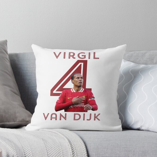 Item preview, Virgil van Dijk Number 4 – Liverpool Captain Fan Art | VVD Football Illustration designed and sold by Pokah79.