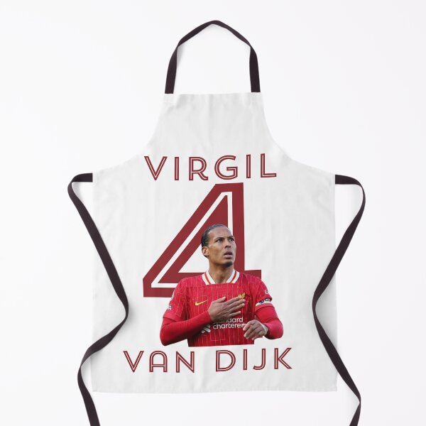 Item preview, Virgil van Dijk Number 4 – Liverpool Captain Fan Art | VVD Football Illustration designed and sold by Pokah79.