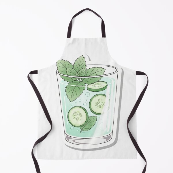 Item preview, Fresh Cucumber Mint Water – Aesthetic Illustration designed and sold by zenaikido.
