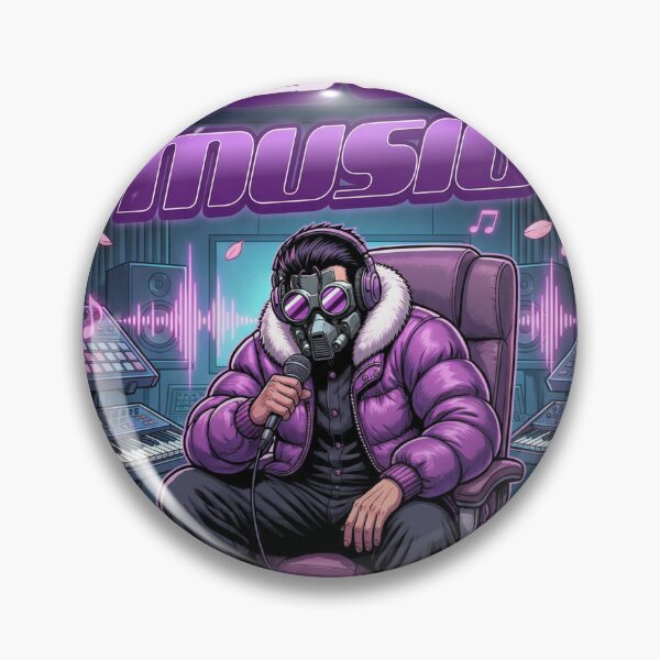 Item preview, CULTURE MUSIC: Neon Synthwave Producer Masked DJ Studio Vibe designed and sold by Standing Wave Studio.