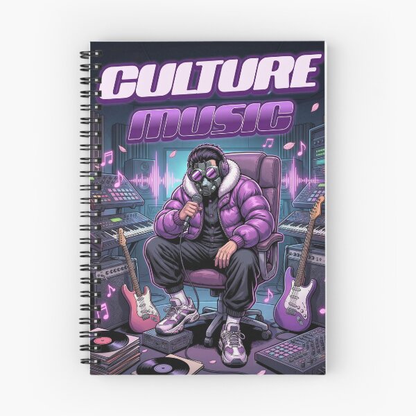 Item preview, CULTURE MUSIC: Neon Synthwave Producer Masked DJ Studio Vibe designed and sold by Standing Wave Studio.