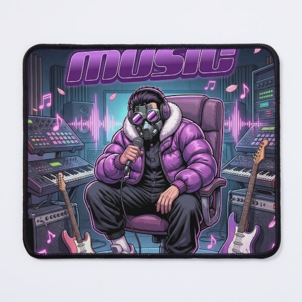 Item preview, CULTURE MUSIC: Neon Synthwave Producer Masked DJ Studio Vibe designed and sold by Standing Wave Studio.