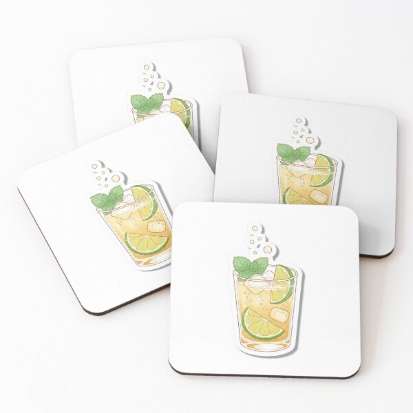 Item preview, Honey Lime Mint Soda – Refreshing Aesthetic Drink Illustration designed and sold by zenaikido.