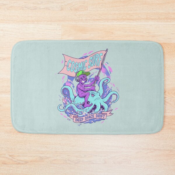 Item preview, Cosmic Surf Deep Space Drift - Psychedelic Alien Octopus Rider designed and sold by AwesomeBeyondLimits.