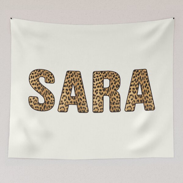 Item preview, Sara Name Leopard Print designed and sold by Jeallan Designs.