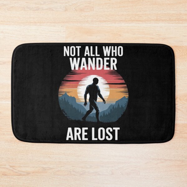 Item preview, Not All Who Wander Are Lost Bigfoot Nature Outdoor designed and sold by KonstanKoraner.