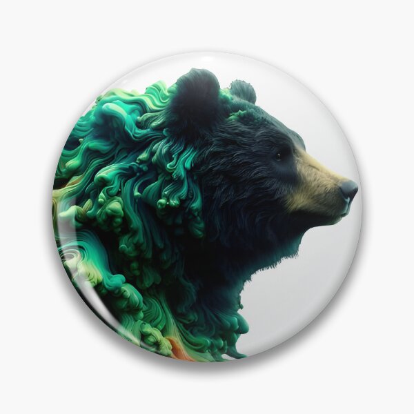 Item preview, Bear colorful green splash art designed and sold by BeAr-tist.