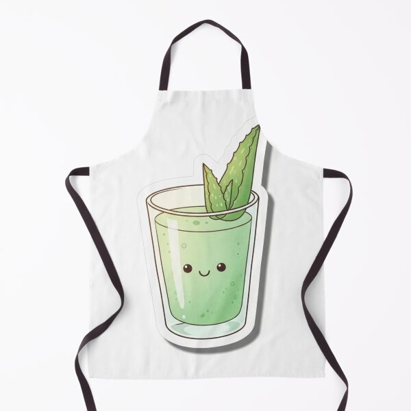 Item preview, Cute Aloe Vera Juice – Kawaii Healthy Drink Illustration designed and sold by zenaikido.