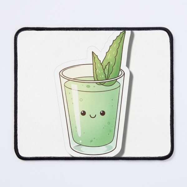 Item preview, Cute Aloe Vera Juice – Kawaii Healthy Drink Illustration designed and sold by zenaikido.