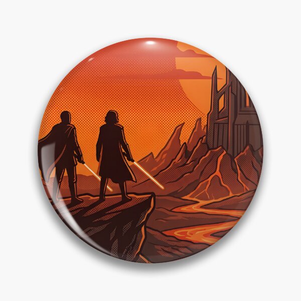 Item preview, Volcanis Prime Outer Rim Retro Sci-Fi Travel Poster designed and sold by AbstractAuraArt.